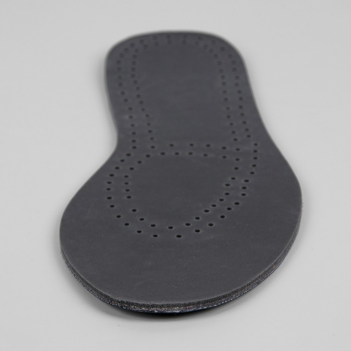 Стельки для обуви, дышащие, универсальные, 36-46р-р, пара, цвет чёрный