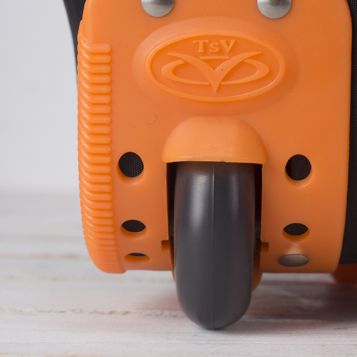 Сумка складная на колесах, 1 отдел на молнии, 2 наружных кармана, с расширением, цвет чёрный/лимонный