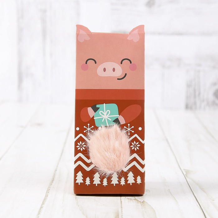 Пушистик на кольце "Поросёнок Семён"