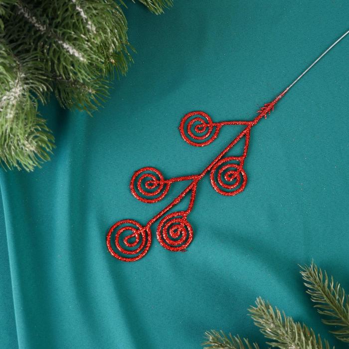 Декор блеск "Завитушки" 8*15 см, микс