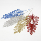 Декор блеск "Резной листик" 14*30 см, микс