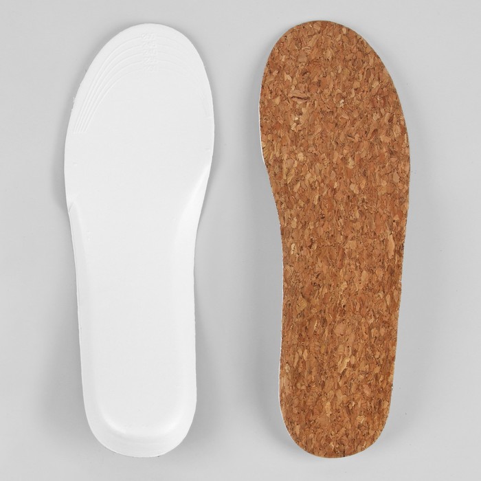 Стельки для обуви, универсальные, 41-46р-р, пара, цвет коричневый