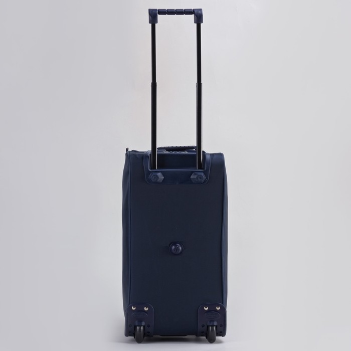 Сумка дорожная на колёсах, 1 отдел на молнии, наружный карман, цвет синий