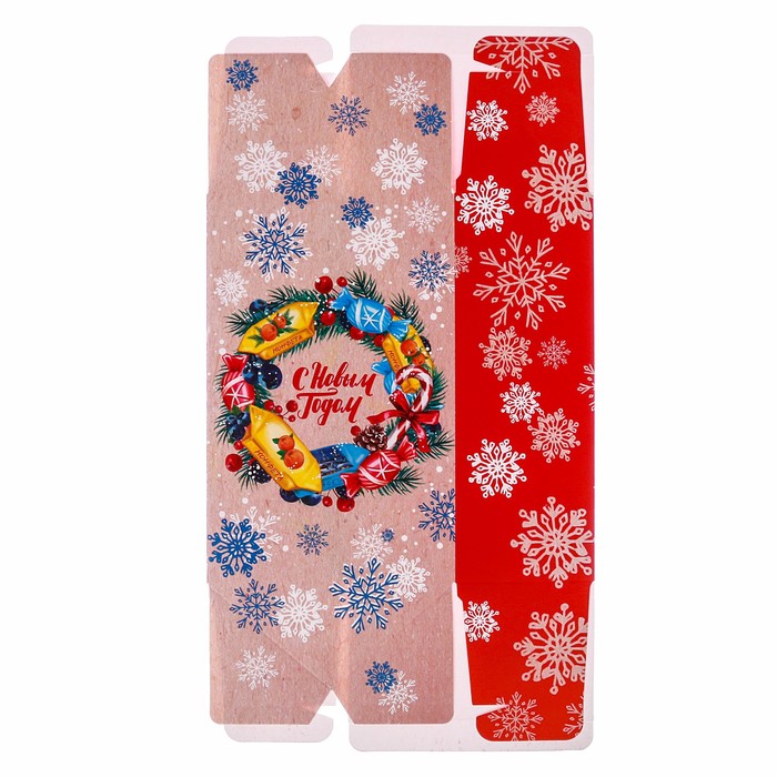 Сборная коробка‒конфета «С Новым Годом», 9,3 х 14,6 х 5,3 см