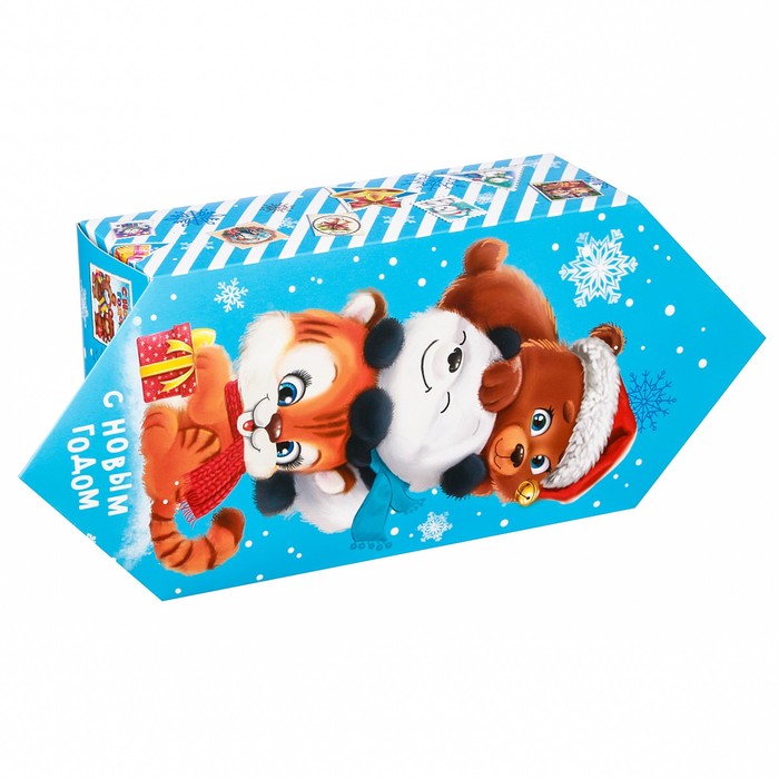 Сборная коробка-конфета «Зверята», 18 х 28 х 10 см