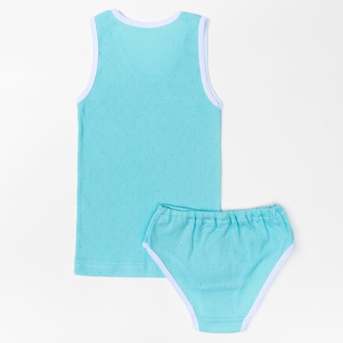 Комплект для девочки(майка, трусы), 09602-04, цвет микс, рост 92 см