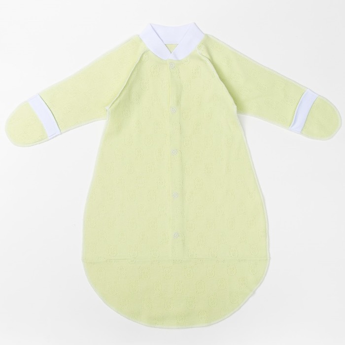 Комбинезон-мешок детский, 03404-04, цвет салатовый, рост 62 см