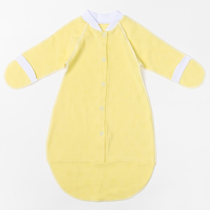 Комбинезон-мешок детский, 03404-04, цвет жёлтый, рост 56 см