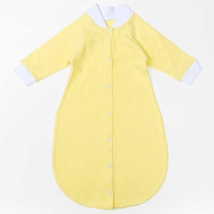 Комбинезон-мешок детский, 03415-04, цвет жёлтый, рост 62 см