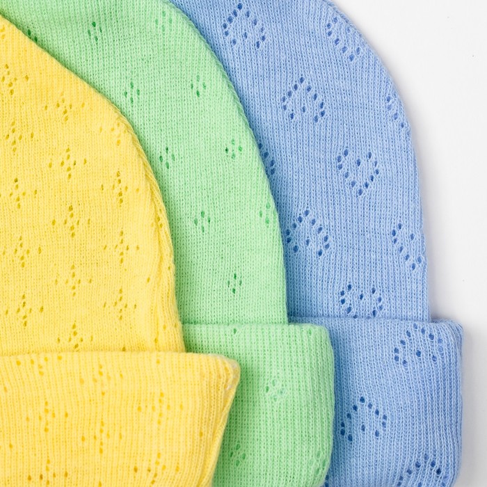 Чепчик детский, размер 42-44 см, цвет микс 04207-04