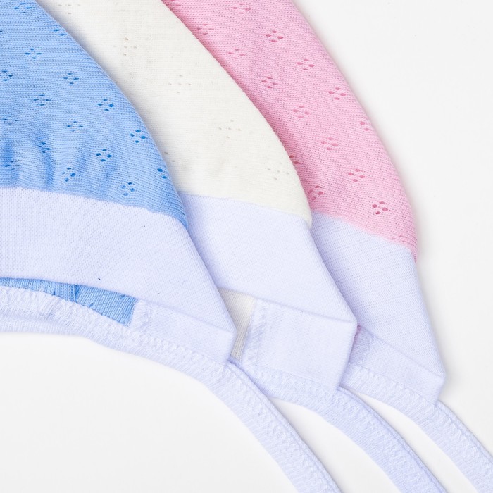 Чепчик детский, размер 42-44 см, цвет микс 04103-04