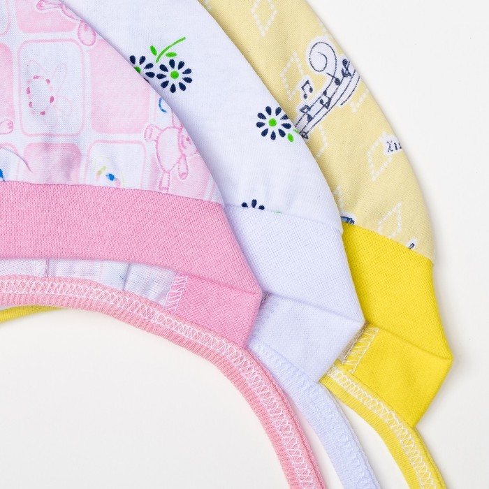 Чепчик детский, размер 36 см, цвет микс 04103-10