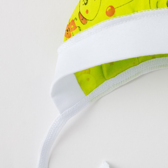 Чепчик детский, размер 38 см, цвет микс 04103-10