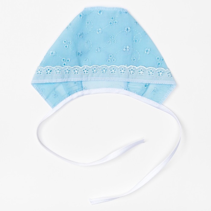 Чепчик детский, размер 36 см, цвет голубой 04102-02