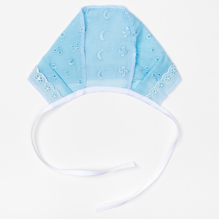 Чепчик детский, размер 36 см, цвет голубой 04102-02