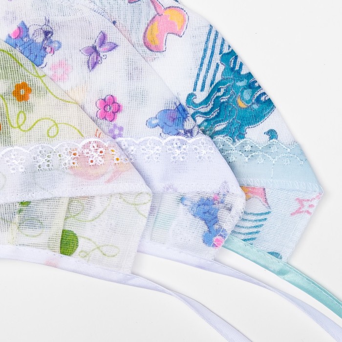 Чепчик детский, размер 36 см, цвет микс 04102-03