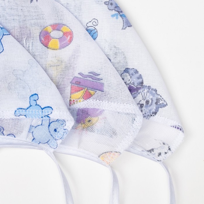 Чепчик детский, размер 36 см, цвет микс 04101-03