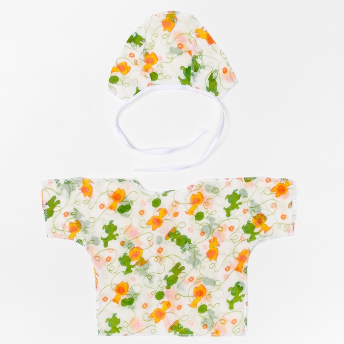 Комплект для новорожденного (распашонка,чепчик),