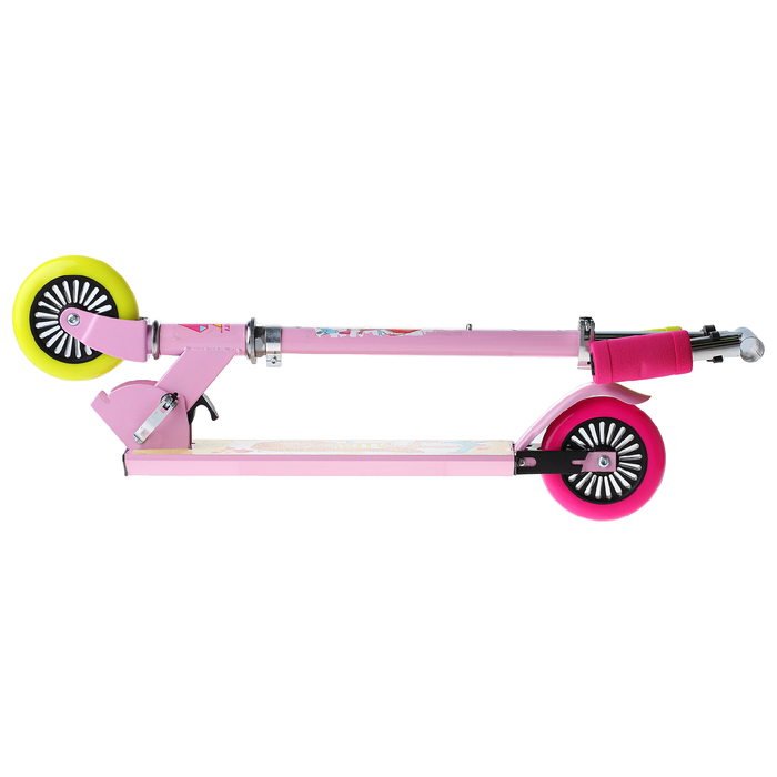 Самокат-снегокат 2 в 1 "Красотка", цвет розовый