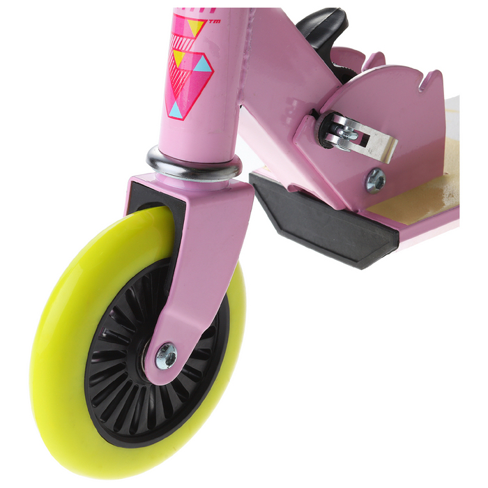 Самокат-снегокат 2 в 1 "Красотка", цвет розовый