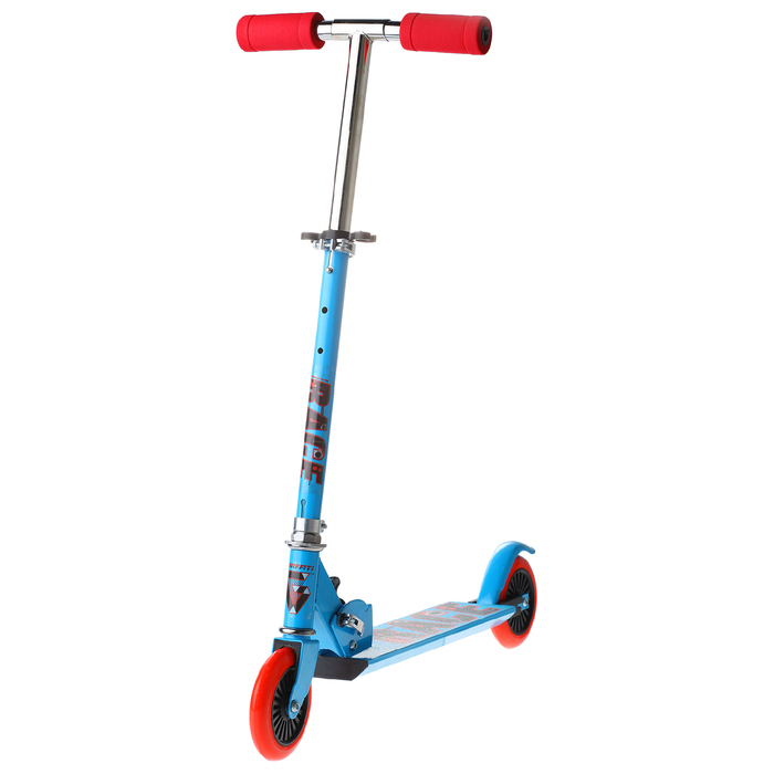 Самокат-снегокат 2 в 1 "RACE", цвет голубой