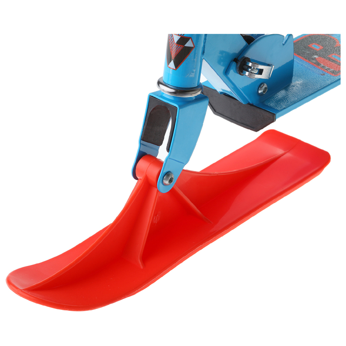 Самокат-снегокат 2 в 1 "RACE", цвет голубой