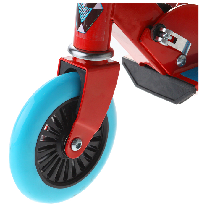 Самокат-снегокат 2 в 1 "RACE", цвет красный