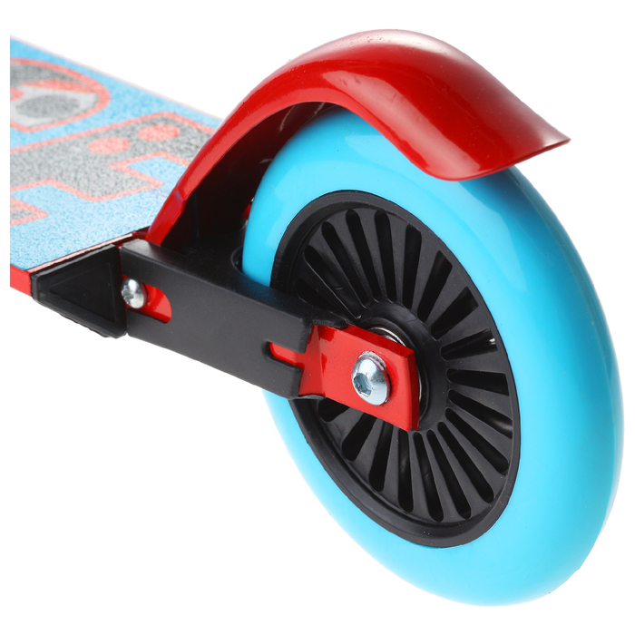 Самокат-снегокат 2 в 1 "RACE", цвет красный