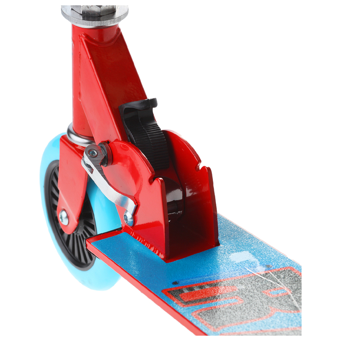 Самокат-снегокат 2 в 1 "RACE", цвет красный