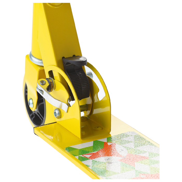 Самокат-снегокат зимний 2 в 1 "Лисы", цвет желтый