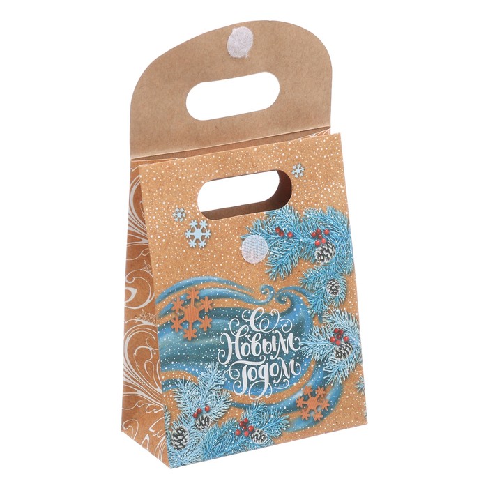 Пакет подарочный «С Новым Годом», 12 × 16 × 6 см,