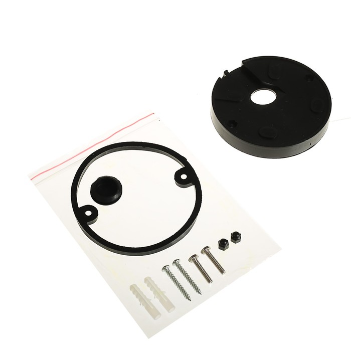 Светильник Luazon 03-2, садово-парковый, шестигранник, E27, настенный, вниз, черный