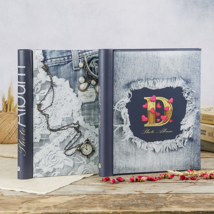 Фотоальбом магнитный 20 листов Image Art серия 14 джинс МИКС 23х28 см