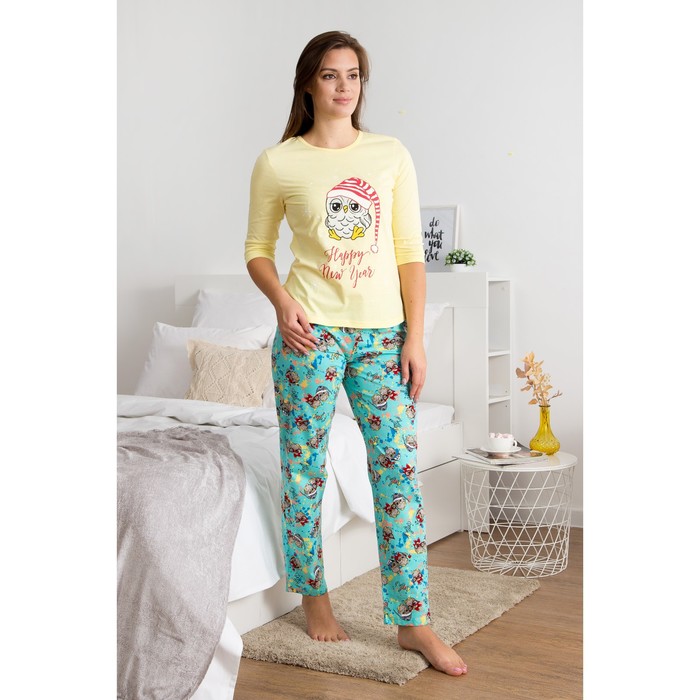 Комплект женский цвет жёлтый,  р-р 42