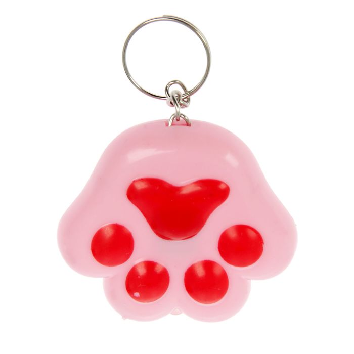 Световой брелок-кричалка "Лапка", МИКС