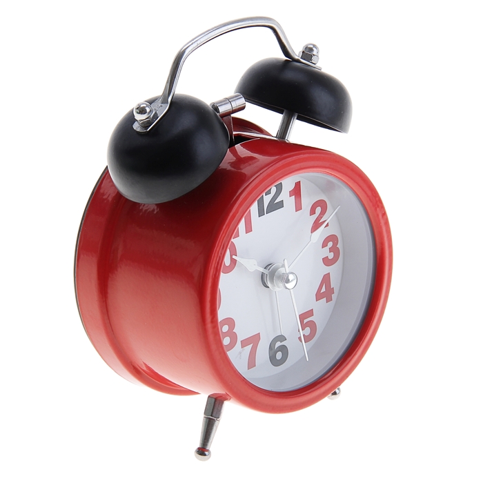 Будильник "Красные цифры", цвета МИКС