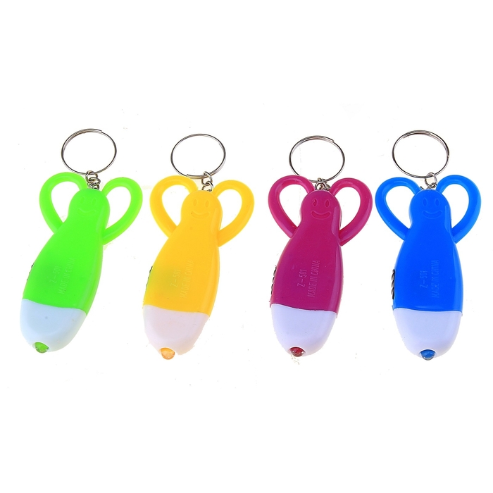 Фонарик свет на кольце "Фигурка" МИКС