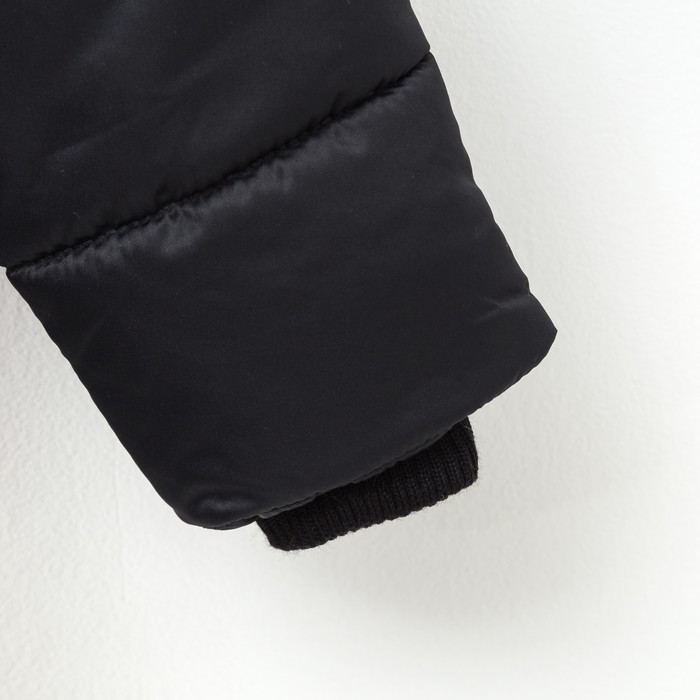 Пальто Дара, рост 140 см, цвет синий меланж/черный, 40800-81