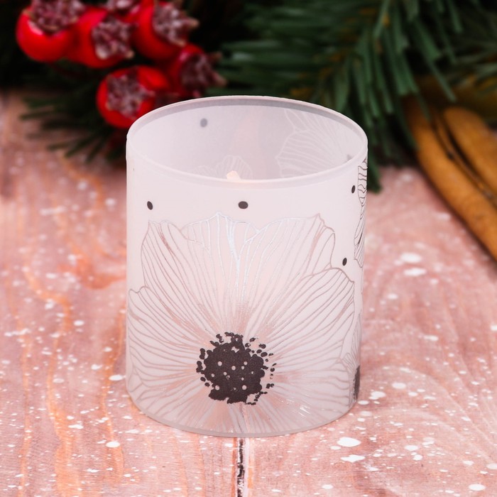 Электронная свеча "Цветы"