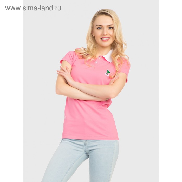 Футболка-поло жен CE LD 729 р170-96 розовый 1225₽