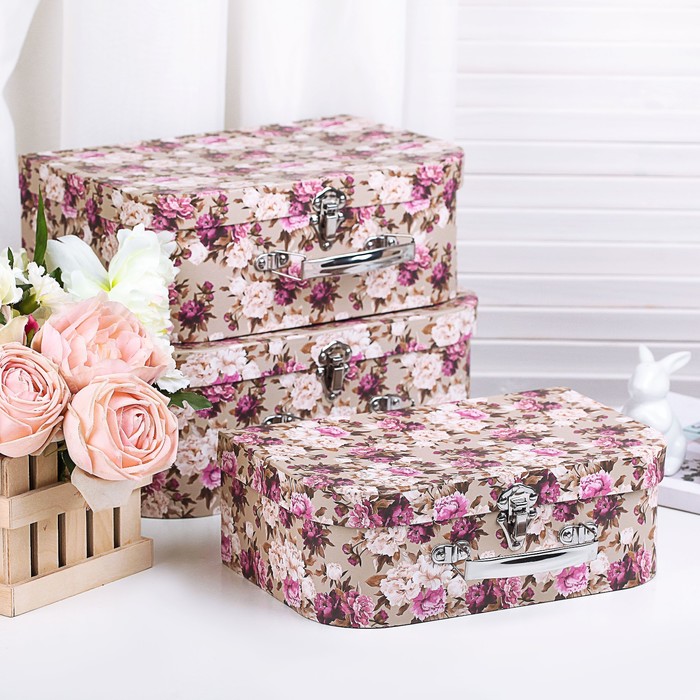 Набор коробок 3в1, 32 х 23 х 12,5 - 27 х 18 х 9,5 см