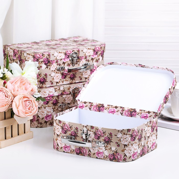 Набор коробок 3в1, 32 х 23 х 12,5 - 27 х 18 х 9,5 см