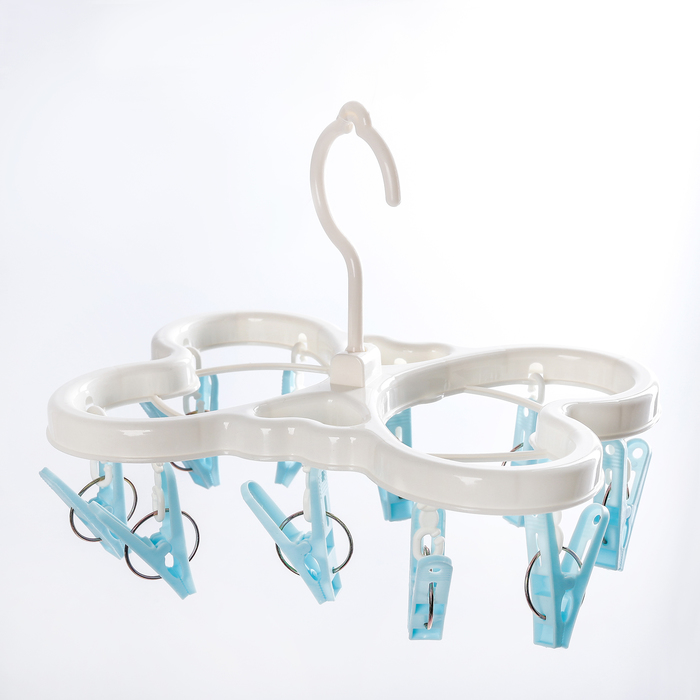 Сушилка для белья подвесная "Бабочка", 10 прищепок, 22х15 см