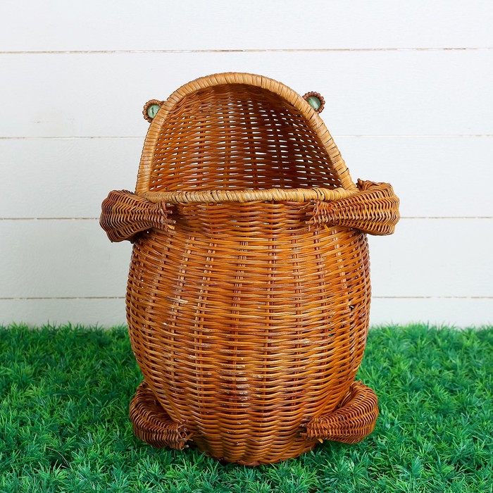 Сувенир «Лягушка», 28×24×38 см, бамбук