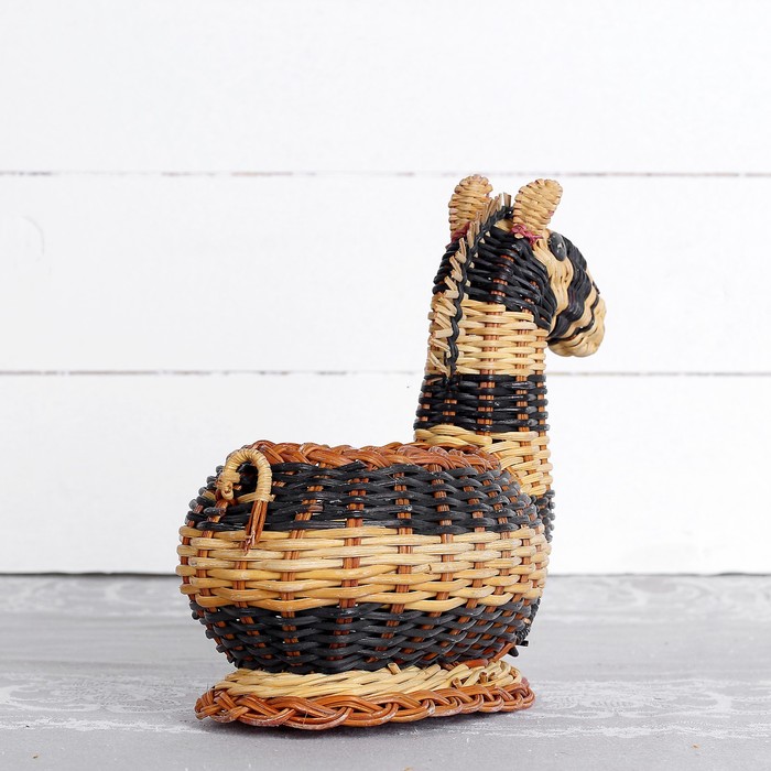 Фруктовница «Лошадка», 20×10×18 см, бамбук