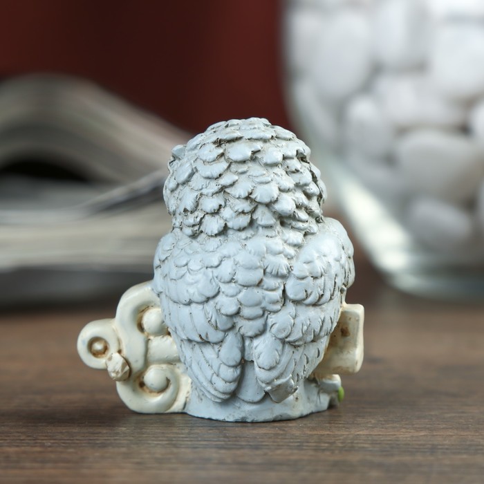 Сувенир полистоун Lucky "Сова-пушок на клевере" МИКС 4х2,5х2,5 см