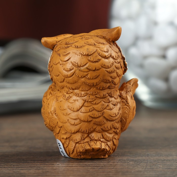 Сувенир полистоун Lucky "Филин Моно с клевером" МИКС 5,5х4,5х3,5 см