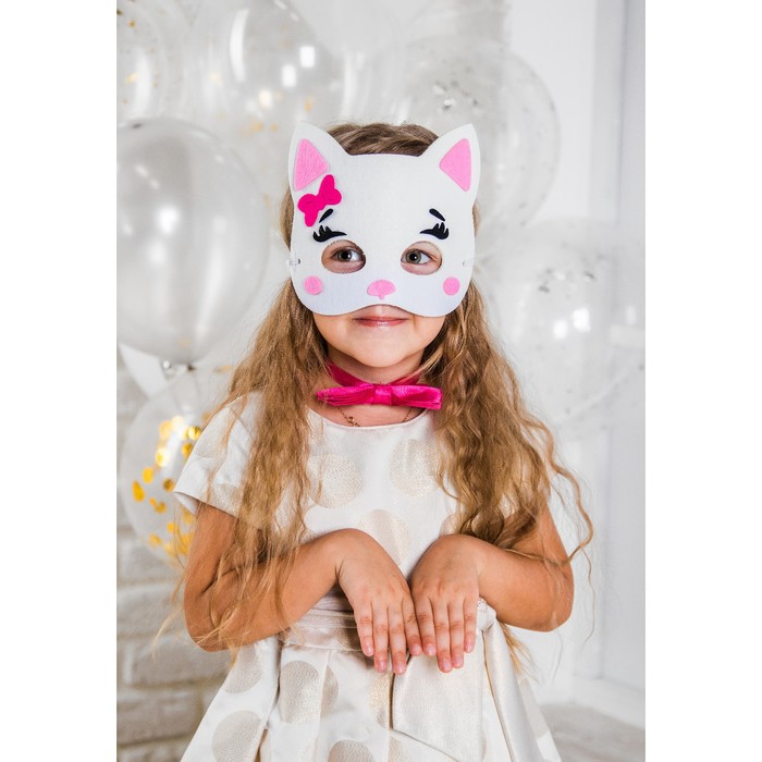 Карнавальная набор "Кошечка" (маска+бабочка+хвост)