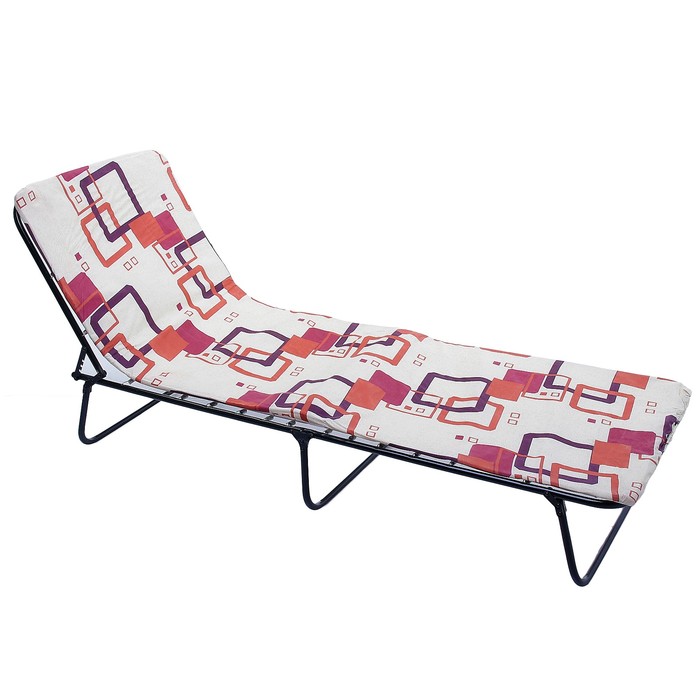 Раскладушка "Алеся" полумягкая (листовой поролон 10 мм) 1920х650х250 мм