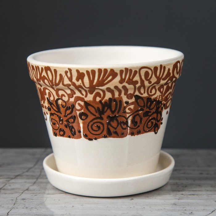 Кашпо "Классика" 0,24 л, микс